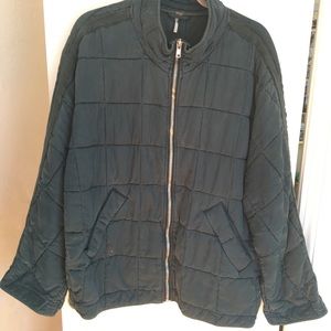 Free People Quilted Dolman Jacket Evergreen as is!